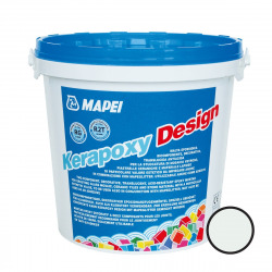 MAPEI Kerapoxy Design Decorative epoxy mortar, acid-proof, mosaic tile sealant, swimming pool and more, Ice white (MAPXDESIGN3710)