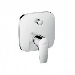 Hansgrohe Talis E Single lever manual bath / shower mixer for concealed installation, Finishing set (71745000)