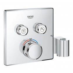 Grohe Grohtherm SmartControl Thermostat for Concealed installation with 2 valves and Integrated shower holder (29125000)