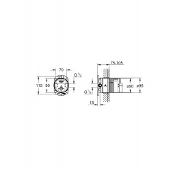 Grohe Rainshower Universal Rough-In Box 1/2 (26483000)