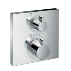 Hansgrohe Ecostat Square Finishing set for Thermostatic Mixer for concealed installation, chrome (15712000)