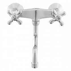  Ricordi Wall mounted basin mixer with swivel spout, Chrome (IR161)