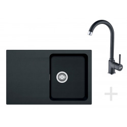 Franke Kitchen set T30, Tectonite sink OID 611-78, black + Mixer FP 9900, black (114.0366.039)