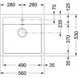 Franke Sirius - SID 610/560 Tectonite® Carbon Sink (114.0264.011)