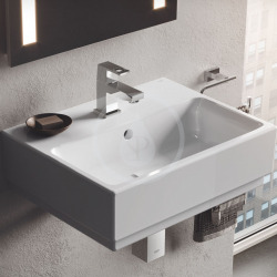 Grohe Ceramic cube Hand-washing basin, 455x350 mm, PureGuard, alpine white (3948300H)