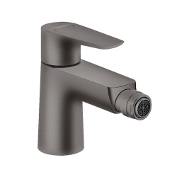 Hansgrohe Talis E Bidet mixer black brushed, with pull cord and waste (71720340)