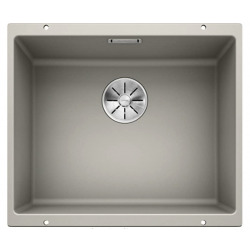 Blanco Subline 500-U - granite composite sink SILGRANIT PuraDur, undermount, color pearl grey (523435)