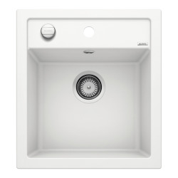 Blanco Evier DALAGO 45 PuraDur in Silgranit with automatic drain 46.5x51cm, White (517160)