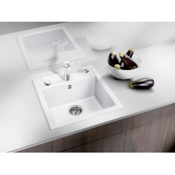  Evier DALAGO 45 PuraDur in Silgranit with automatic drain 46.5x51cm, White (517160)
