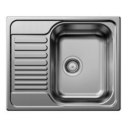 Blanco TIPO 45 S Mini stainless steel 1 tray + reversible drainer 60,5x50cm with manual drain (516525)