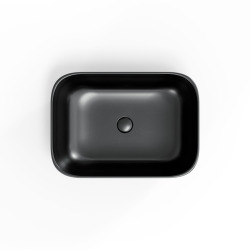 Swiss Aqua Technologies Infinitio Freestanding basin 45,5x32,5 cm, without overflow, matt black (SATINF4532BKM)