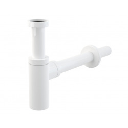 Alca Basin drain set Click-clac fitting 5/4", with overflow + trap, White (AlcaSetWhite)