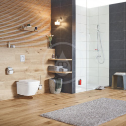 Grohe Euro Ceramic Triple Vortex Compact Wall-Mounted Toilet Bowl, Alpine White (39206000)