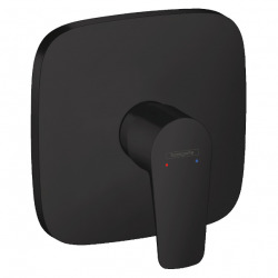 Hansgrohe Talis E Finishing set for concealed shower mixer, matt black (71765670)