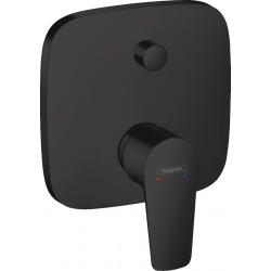 Hansgrohe Talis E Cover set for concealed bath/shower mixer, Matt black (71745670)