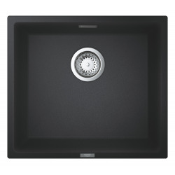 Grohe K700 Undermount sink 417 x 366mm + Waste, trap, drain included, Quartz Black Granite (31653AP0)