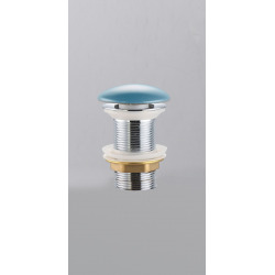 Swiss Aqua Technologies Infinitio 5/4" drain without overflow for washbasins and basins, matt blue (PZATKALBLM)