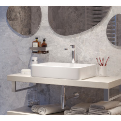 Swiss Aqua Technologies Infinitio Countertop basin 50x40 cm, without overflow, Gloss white (SATINF5040)