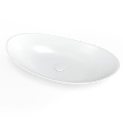 Swiss Aqua Technologies Infinitio Countertop basin 61.5 x 36 x 15.5 cm, without overflow, Matt white (SATINF61536M)