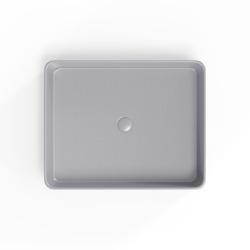 Swiss Aqua Technologies Infinitio Countertop basin 50 x 40 x 11 cm, without overflow, Matt grey (SATINF5040LGRM)
