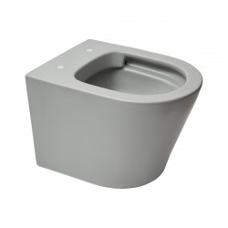  Infinitio wall-hung Rimless toilet Grey Matt and invisible fixings + soft-close seat (SATINF010RREXPLGRM)
