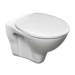 Cersanit S-line Pro Wall-hung toilet bowl Fayans + Toilet seat, White  (S-LinePro)
