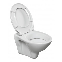  S-line Pro Wall-hung toilet bowl Fayans + Toilet seat, White  (S-LinePro)