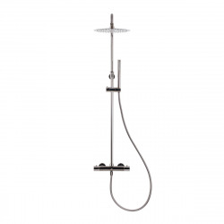  Shower column with hand shower stick, Thermostatic mixer, Height adjustable bar (SATDASSTK)