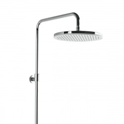 Swiss Aqua Technologies Bath/shower column with 3 spray shower head, Thermostatic mixer, Height adjustable bar, White/Chrome (SATSSTKP3F)