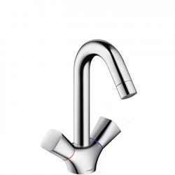 Hansgrohe Logis 2-handle basin mixer 150 without waste, chrome (71221000)