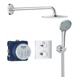 Grohe Rainshower Cosmopolitan 210 shower set with built-in thermostat, chrome (34734000)
