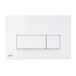 Alca Dual Flush Plate, White (M570)