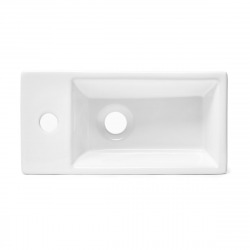 Swiss Aqua Technologies Brevis Cloakroom basin with tap hole left, 40,5x20,5x10,5cm (SATBRE4020SL)