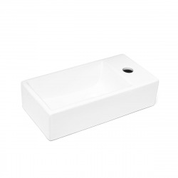 Swiss Aqua Technologies Brevis Cloakroom basin with tap hole right, 40,5x20,5x10,5cm (SATBRE4020SR)