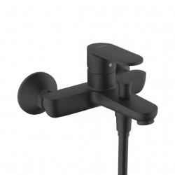 Hansgrohe Vernis Blend Shower kit shower/bath mixer + 2jets Hand shower  + Bar 65cm, Matt black (71440670-Vernis)