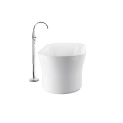 Ravak Free-Standing Bath Tub Mixer Fm 080.00, 17L/Min + R-Box + Hose And Hand Shower, Chrome (X070059)