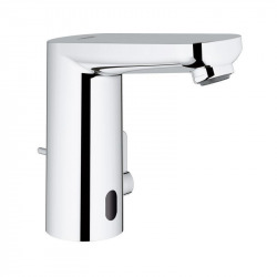 Grohe Eurosmart Cosmopolitan E infra-red basin mixer with mixing device and adjustable temperature limiter, Chrome (36331001)