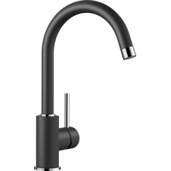Blanco MIDA SILGRANIT-Look Mixer tap with high, rounded 360 swivel spout, Anthracite (519415)