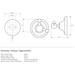  Ricordi Brass Hook, Bronze (OPTIMARIC22BR)