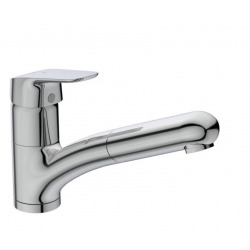 Ideal Standard Giovo S mixer tap, low spout +Pull-out hand shower, EasyFix (BC465AA)