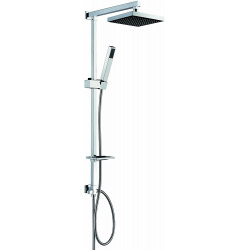 Eisl Complete shower column, square design, stainless steel (DX14338CS)