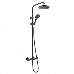 Hansgrohe Vernis Blend Showerpipe 200 1jet EcoSmart with thermostat, Matt black (26089670)