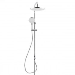  Shower set with 3 jets hand shower, rail with slider + 25.4cm XL head shower, Chrome (SATPIPET)