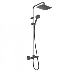 Hansgrohe Vernis Shape Showerpipe 230 1jet with thermostat, Matt Black (26286670)