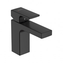 Hansgrohe Vernis Shape Single lever basin mixer 100 with pop-up waste set, Matt Black (71561670)
