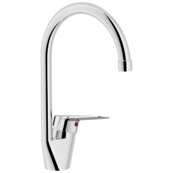 Nobili Blues Single lever sink mixer with 360° swivel spout, Chrome (BS101113CR)