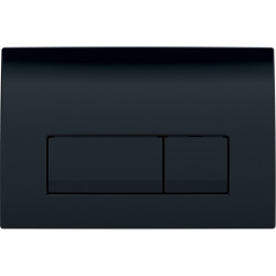 Geberit Flush plate Delta51 for dual flush, Black (115.105.DW.1)