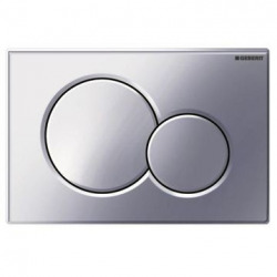 Geberit Flush plate Sigma01 for dual flush, Gloss chrome-plated (115.770.21.5)