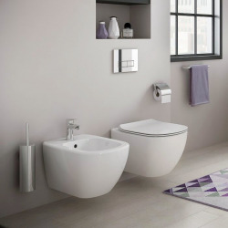 Grohe Toilet set Rapid SL GROHE + Toilet bowl Ideal Standard Tesi Aquablade + flush plate Grohe Skate Chrome (GROHEAQUA-SET-UK)