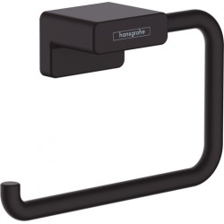 Hansgrohe AddStoris Roll holder without cover, Matt Black (41771670)